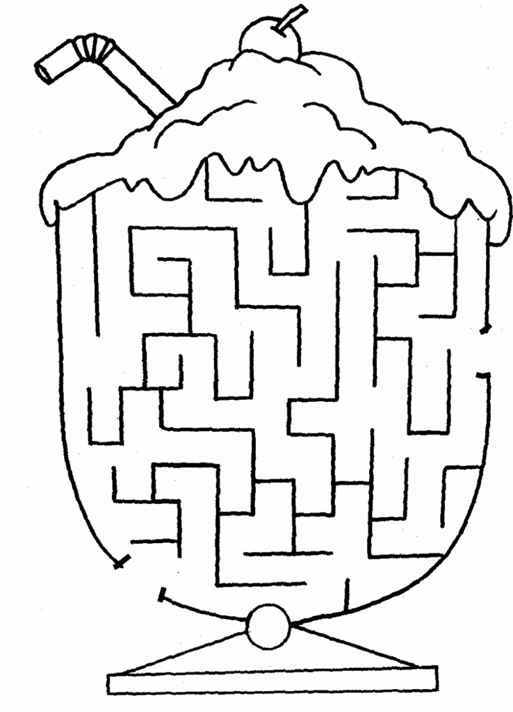 Maze For Kindergarten Printable Free