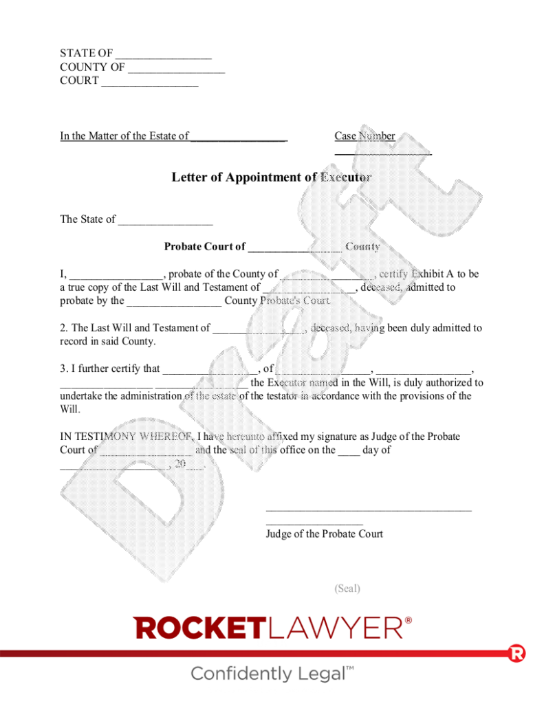 Free Printable Executor Of Estate Form Free Printable Templates