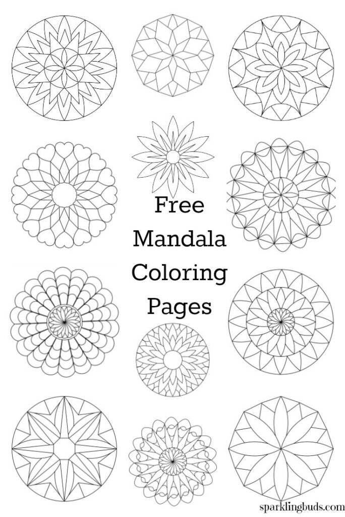 Free Mandala Coloring Pages Mandala Coloring Pages Mandala Coloring Mandala Design Pattern