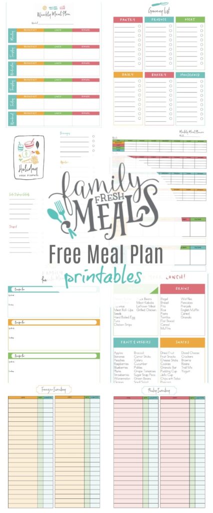 Free Printable Meal Planners