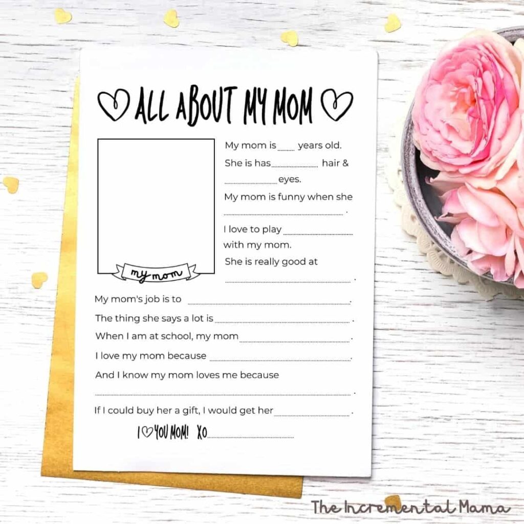 Free Mother s Day Questionnaire Printable Grandma Questionnaire