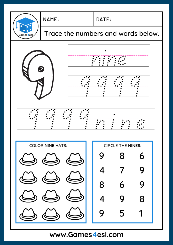 Free Printable Number Trace Free Printable Templates