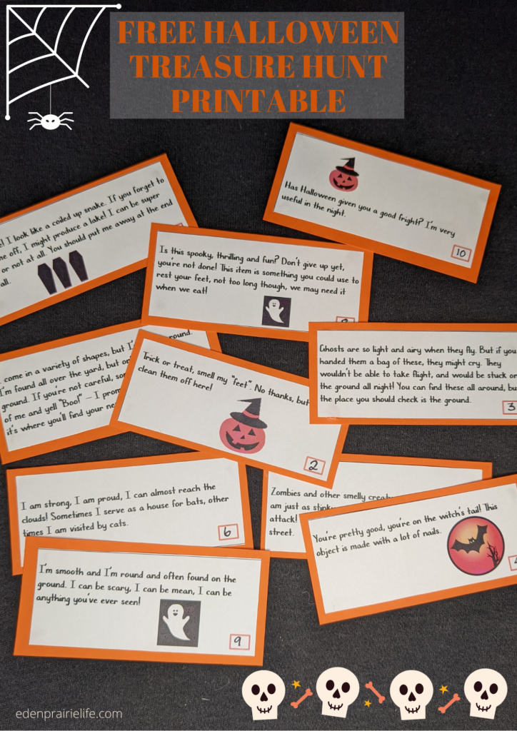 Free Outdoor Halloween Treasure Hunt Printable Eden Prairie Life