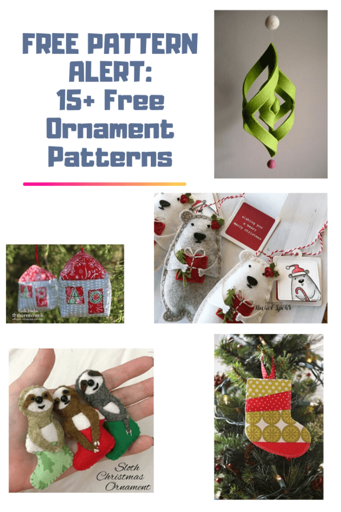 FREE PATTERN ALERT 15 Free Ornament Patterns On The Cutting Floor Printable Pdf Sewing Patterns And Tutorials For Women