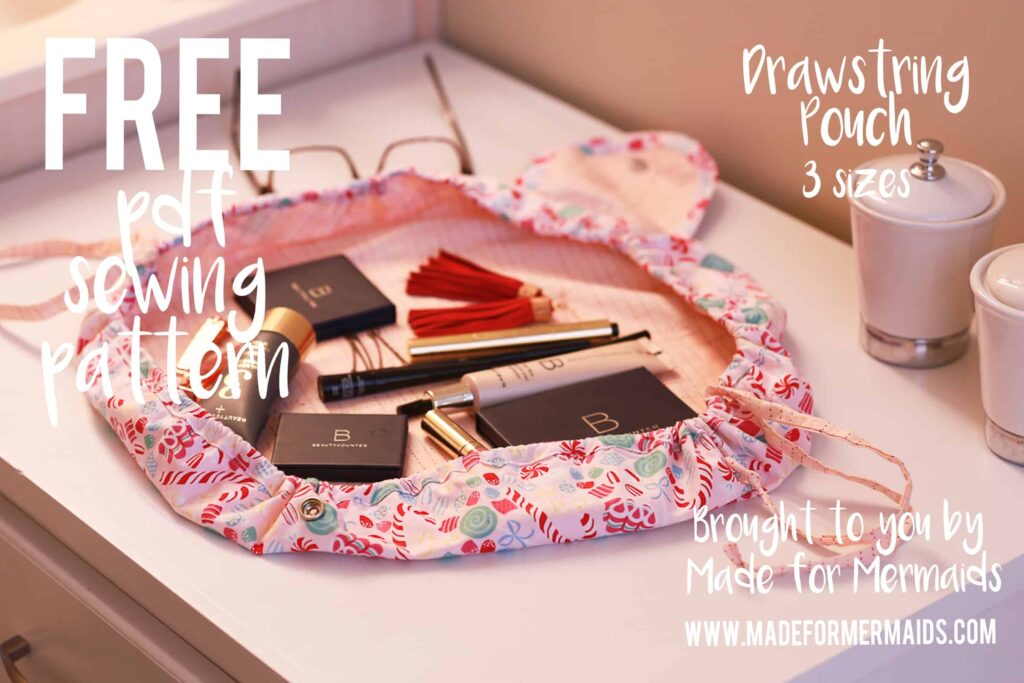 FREE PDF PATTERN Drawstring Pouch In 3 Sizes