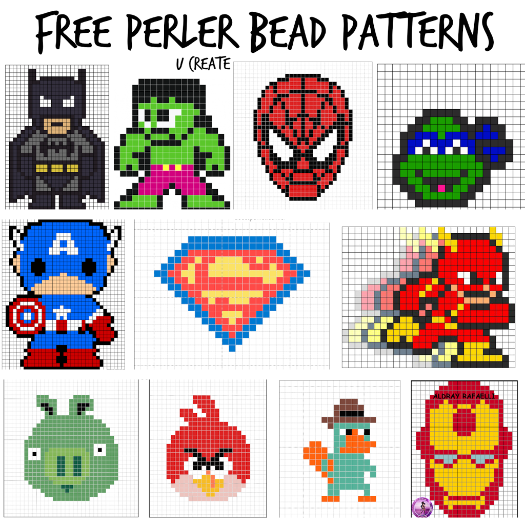 Free Perler Bead Patterns For Kids U Create Perler Patterns Perler Bead Patterns Hama Beads Patterns