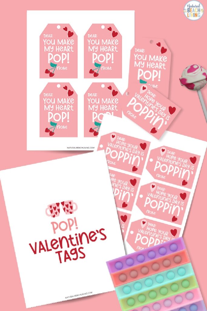 Pop It Valentine Printable Free