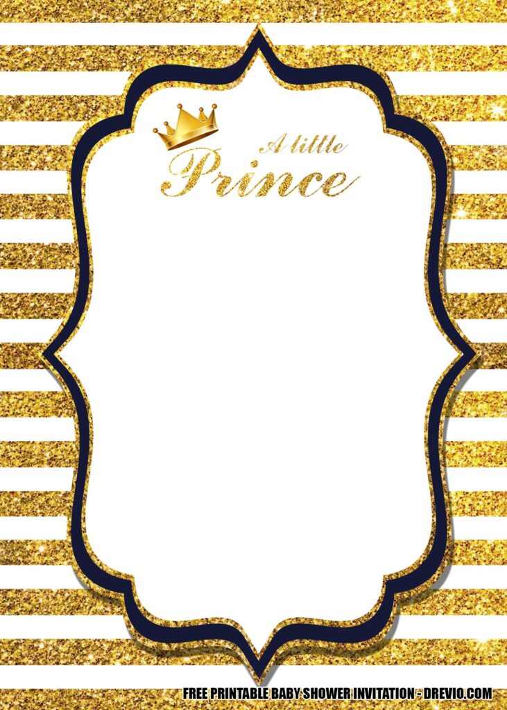 FREE Prince Baby Shower Invitation Templates Prince Baby Shower Invitations Prince Baby Shower Royal Baby Shower Invitation