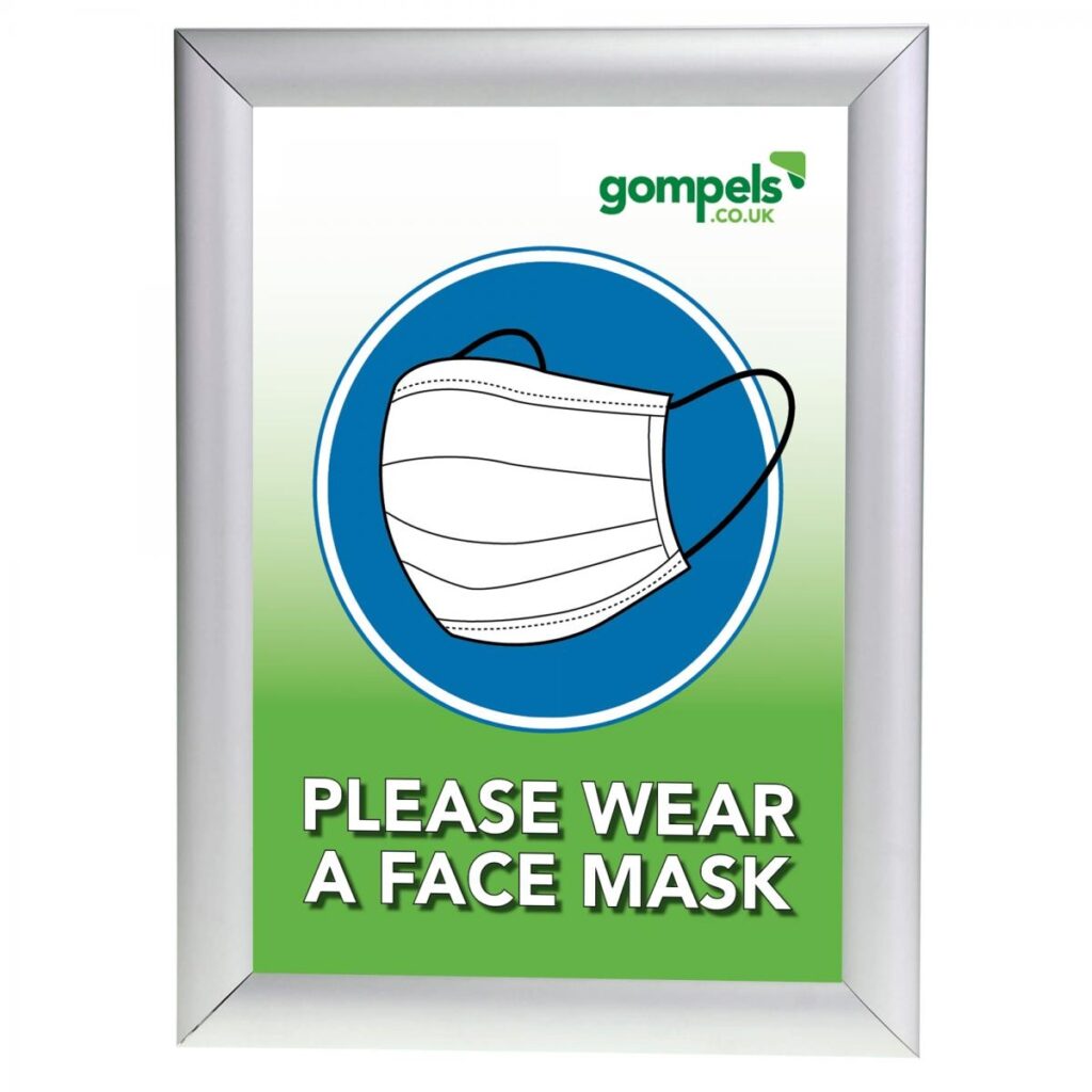Free Printable A4 Please Wear A Face Mask Sign Gompels Care Nursery Supply Specialists