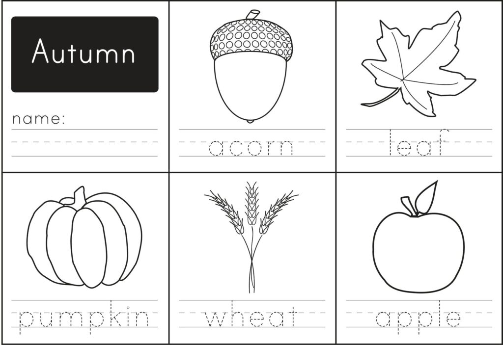 Free Printable Autumn Words Paging Supermom