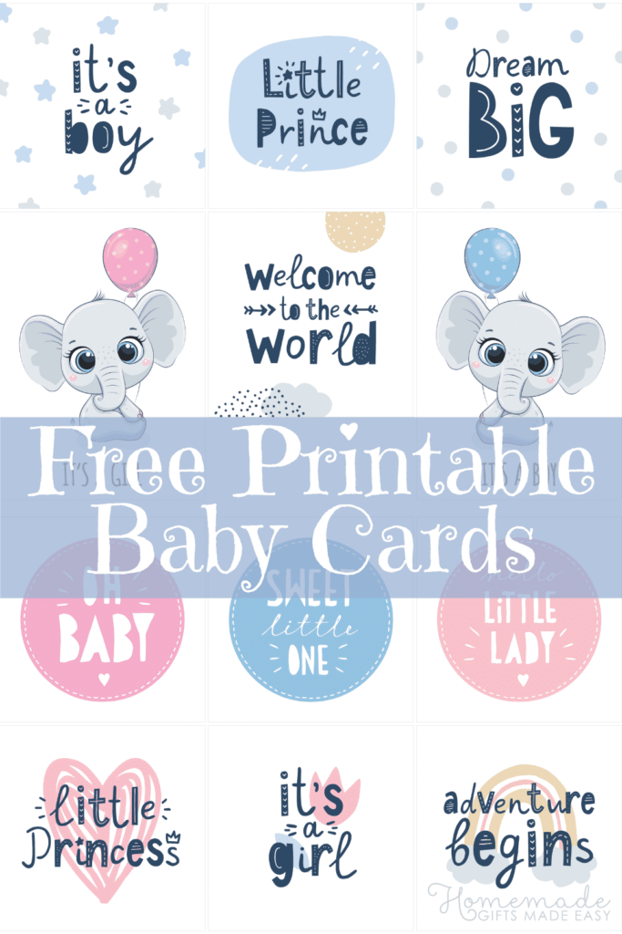 Free Printable Baby Cards