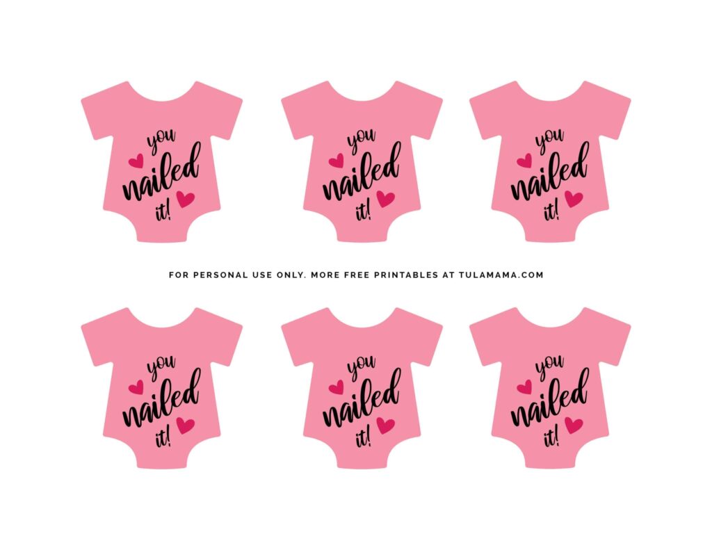 Free Printable Baby Onesies