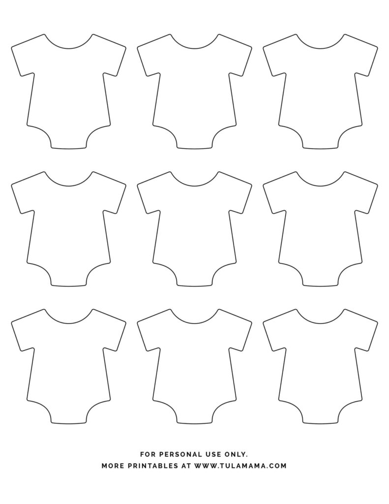 Free Printable Baby Onesies Free Printable Templates