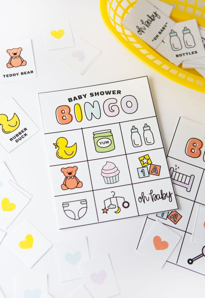 Free Printable Baby Shower Bingo Design Eat Repeat