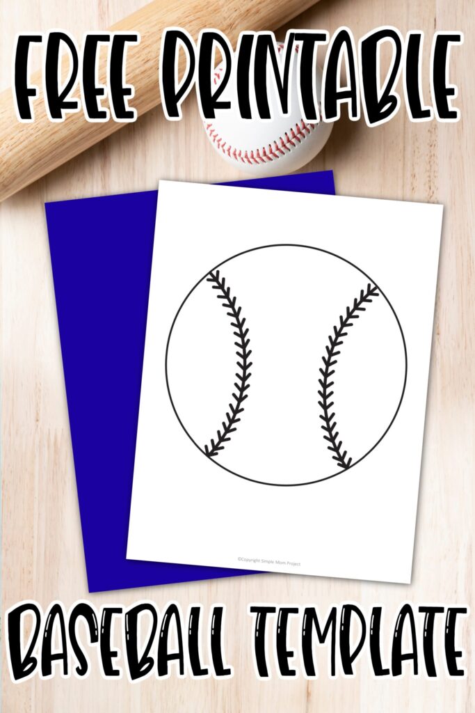 Free Printable Baseball Template Simple Mom Project