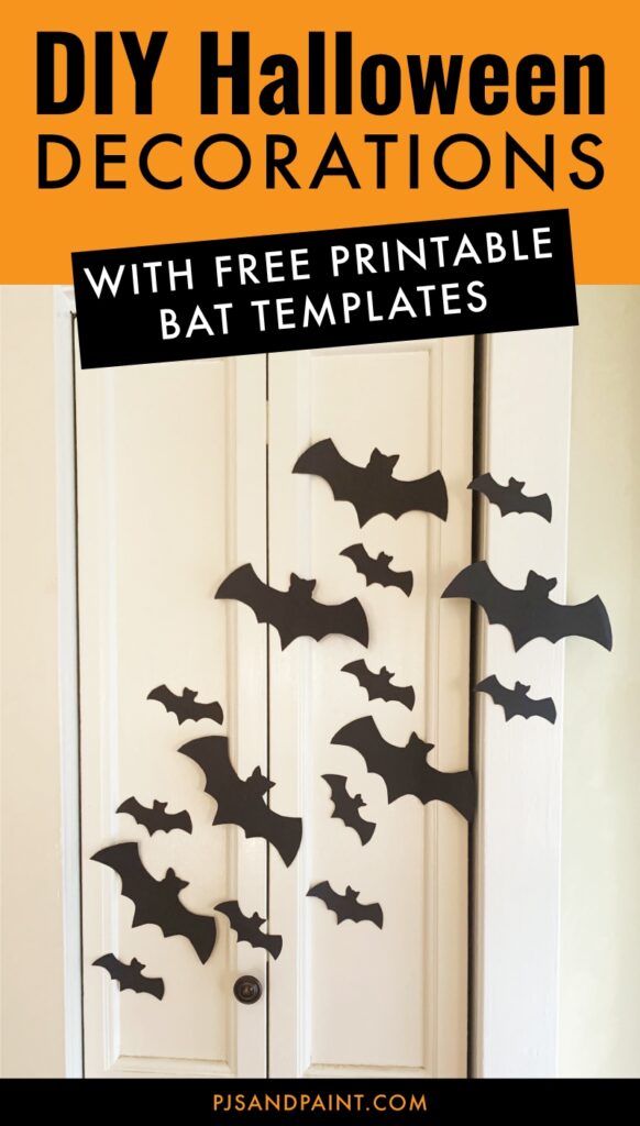 Free Printable Bat Template DIY Halloween Decorations Pjs And Paint
