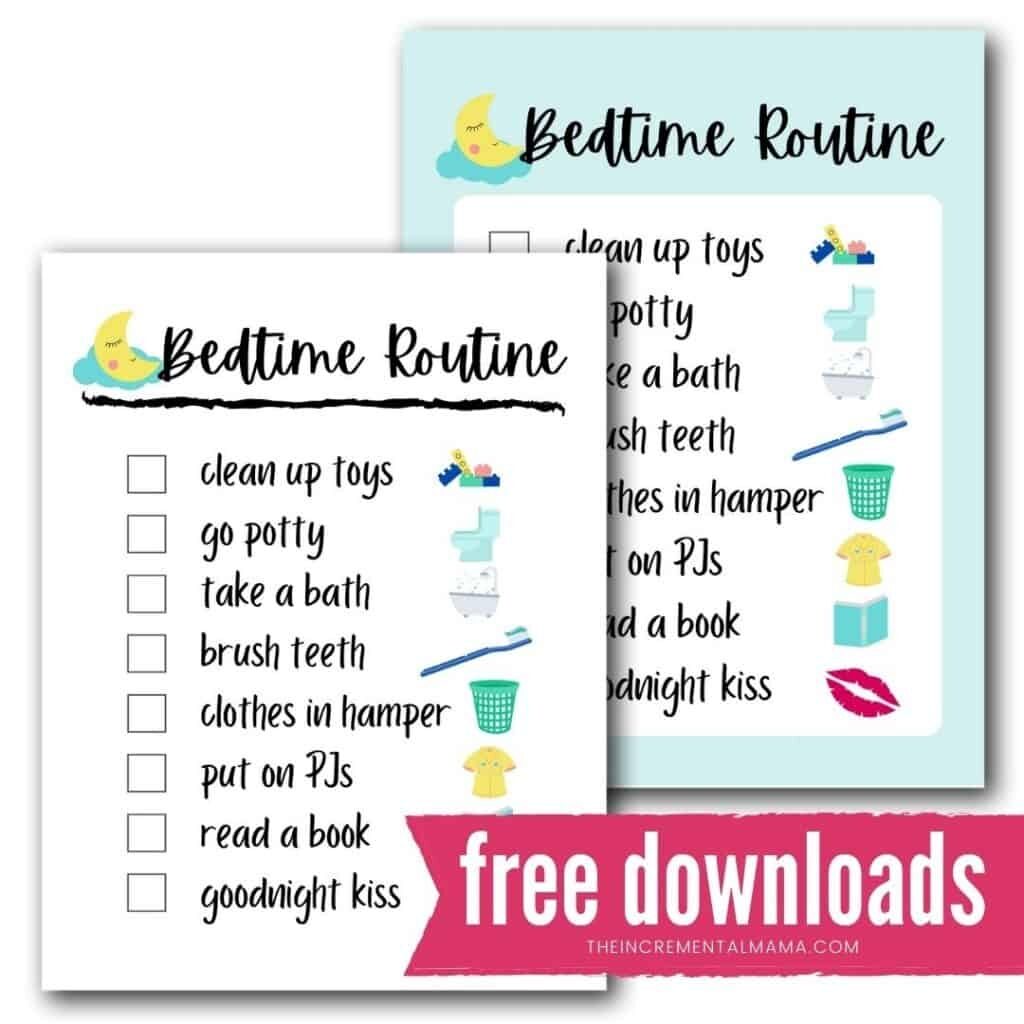 Free Printable Bedtime Routine Chart For A Smooth Tear Free Evening