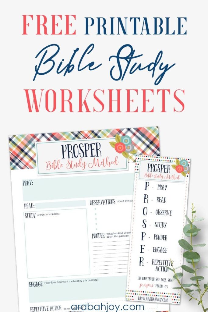 Free Printable Bible Worksheets