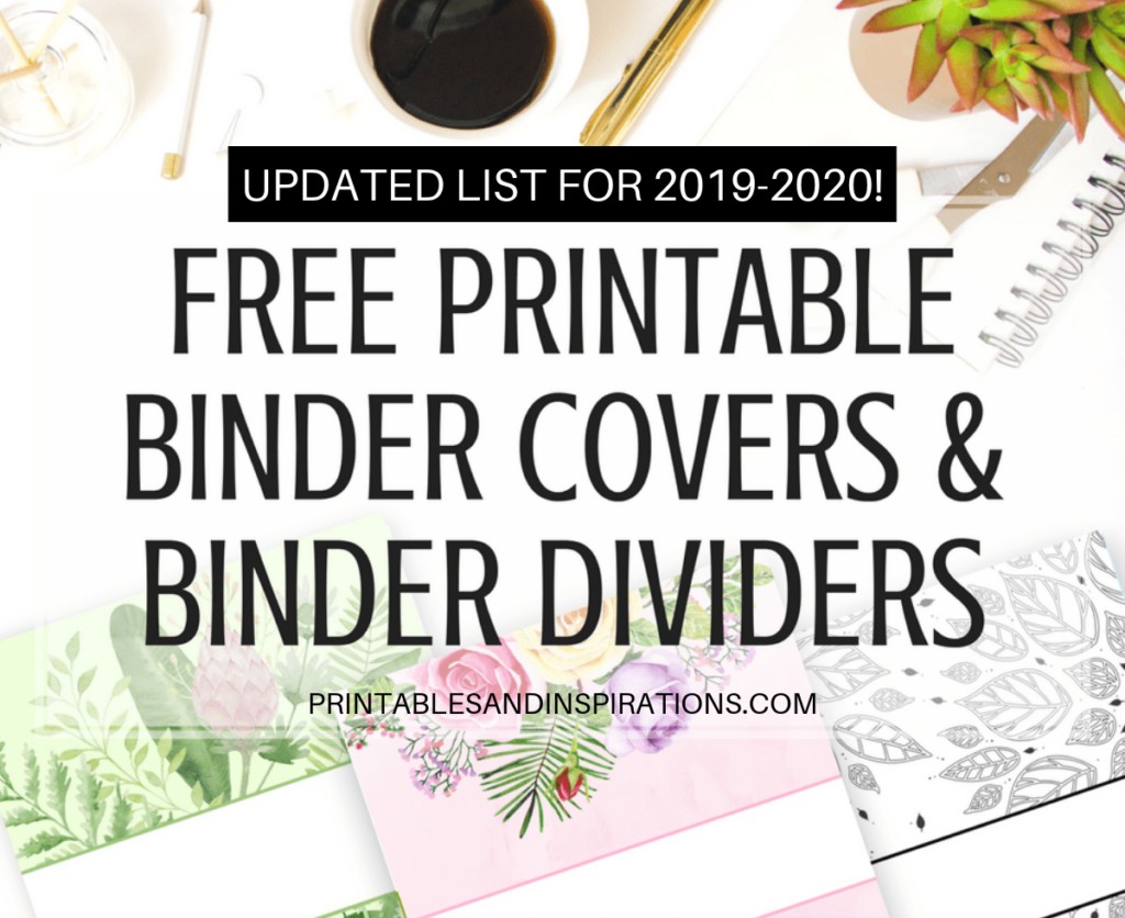 Binder Covers Free Printable
