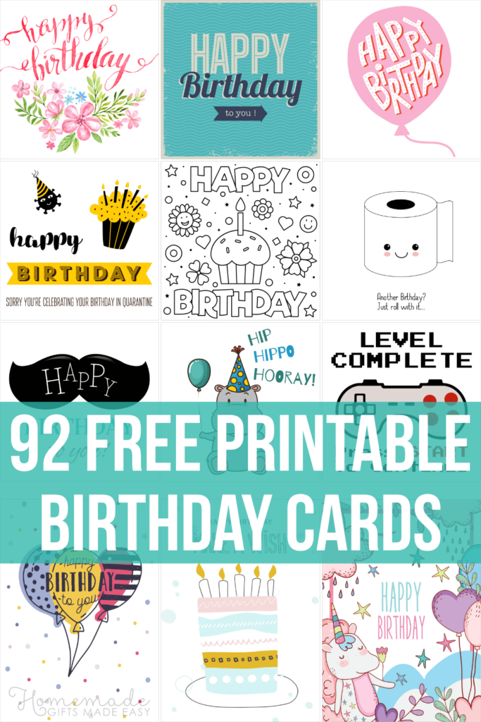 Free Birthday Cards Printable