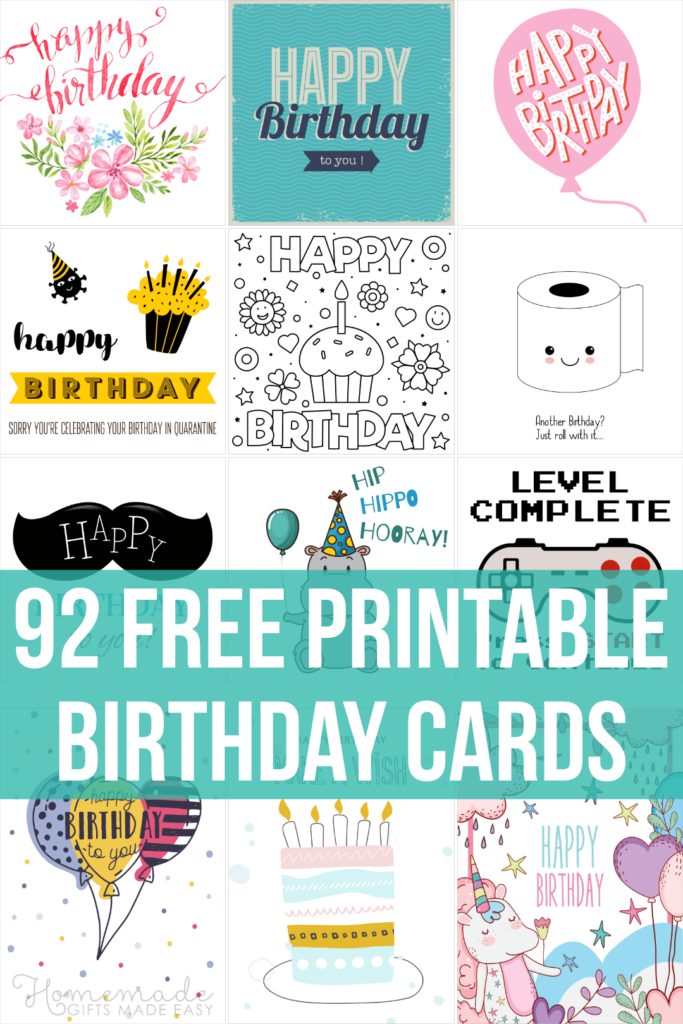 Free Birthday Printable Cards