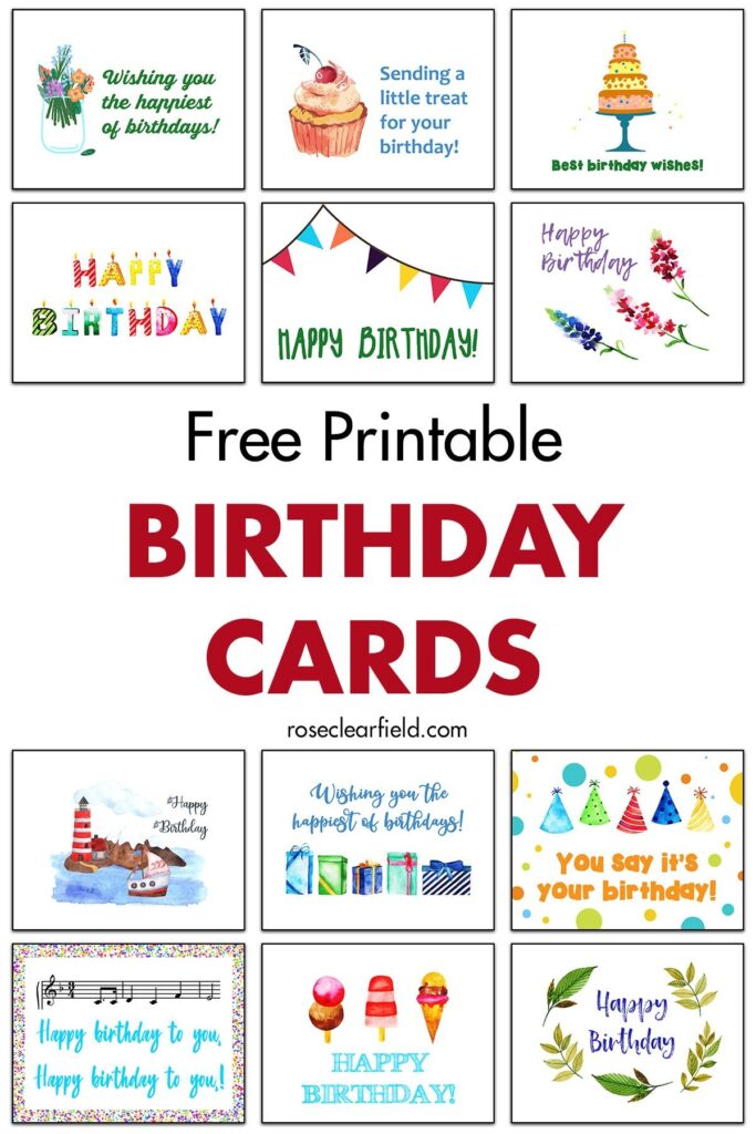 Free Printable Birthday Cards Free Printable Birthday Cards Birthday Cards To Print Happy Birthday Cards Printable