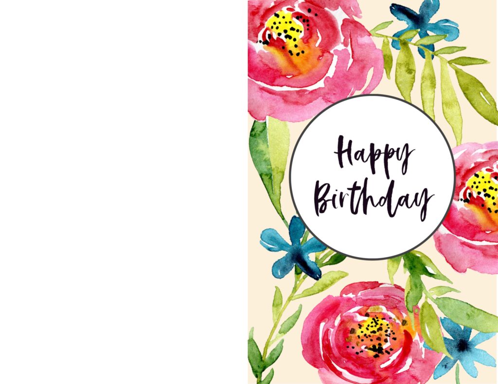 Happy Birthday Cards Printable Free