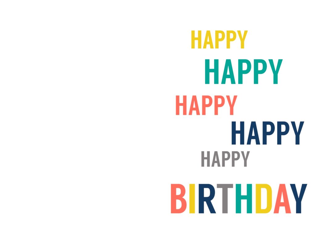 Free Printable Birthday Cards Paper Trail Design