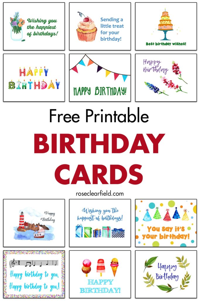 Birthday Cards Free Printable