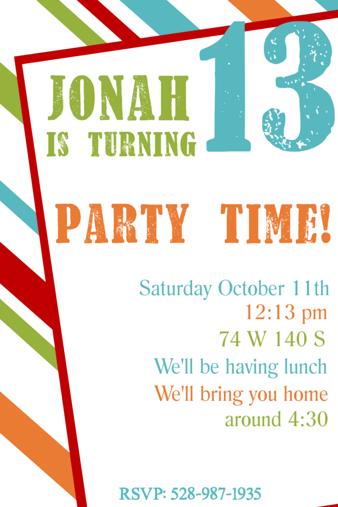 Free Printable Birthday Invitations Crazy Little Projects