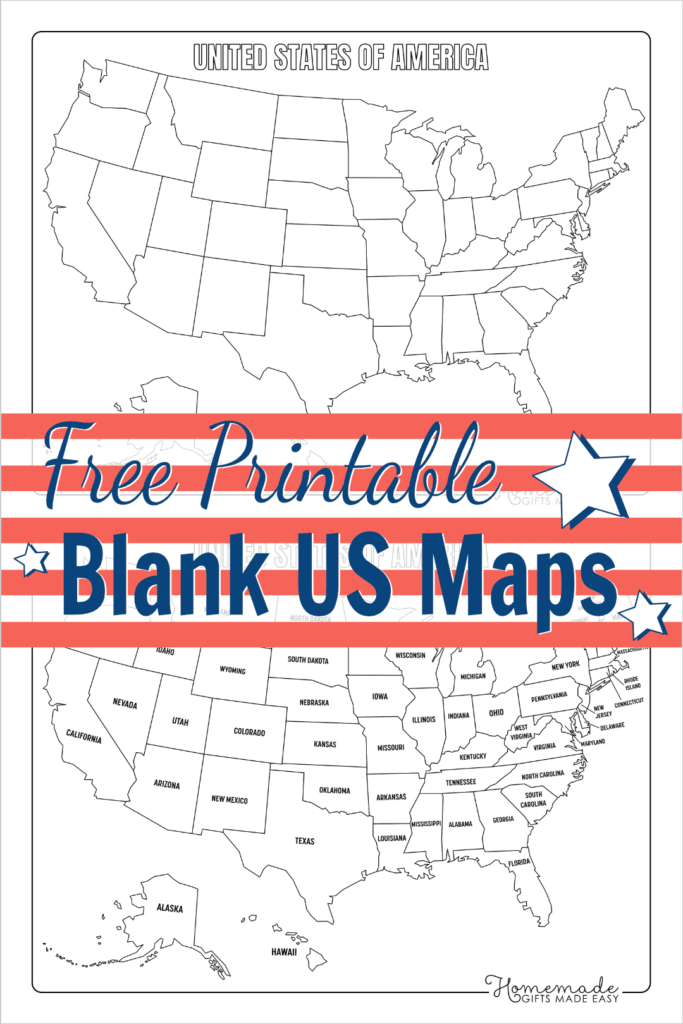 Free Printable Map Of United States