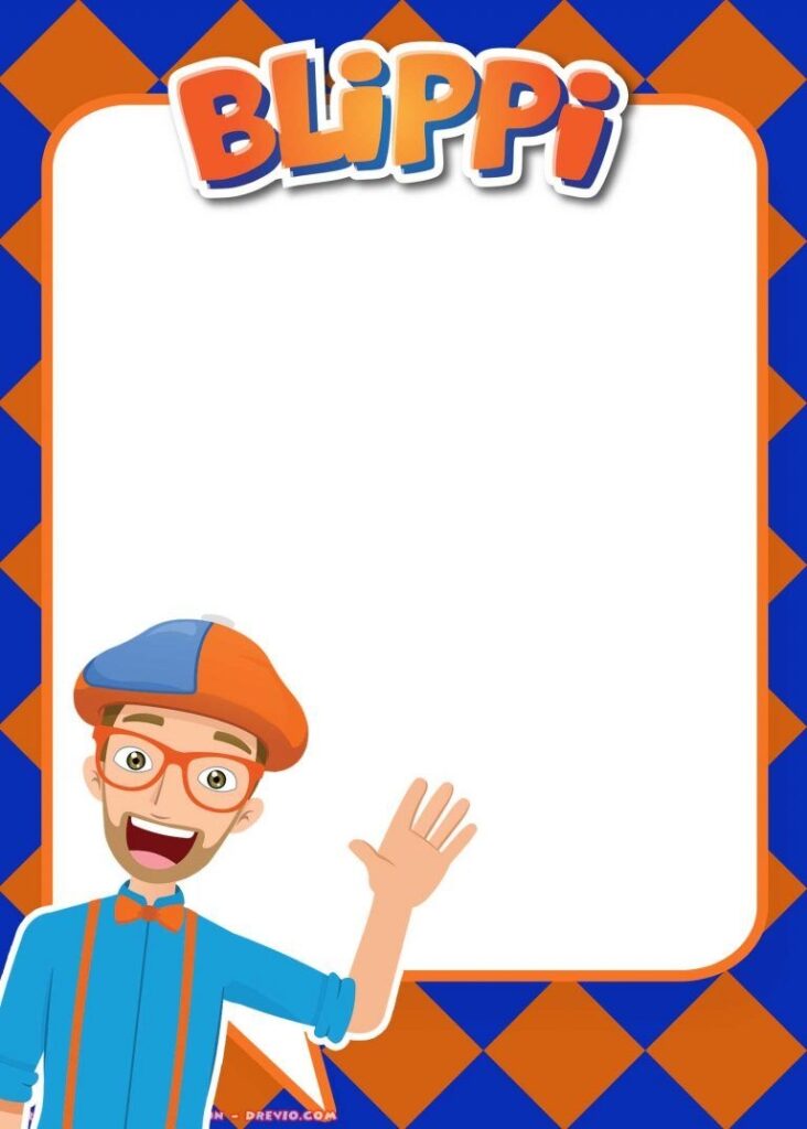 FREE Printable Blippi Invitation Templates Free Printable Birthday Invitations Party Invite Template Printable Birthday Invitations