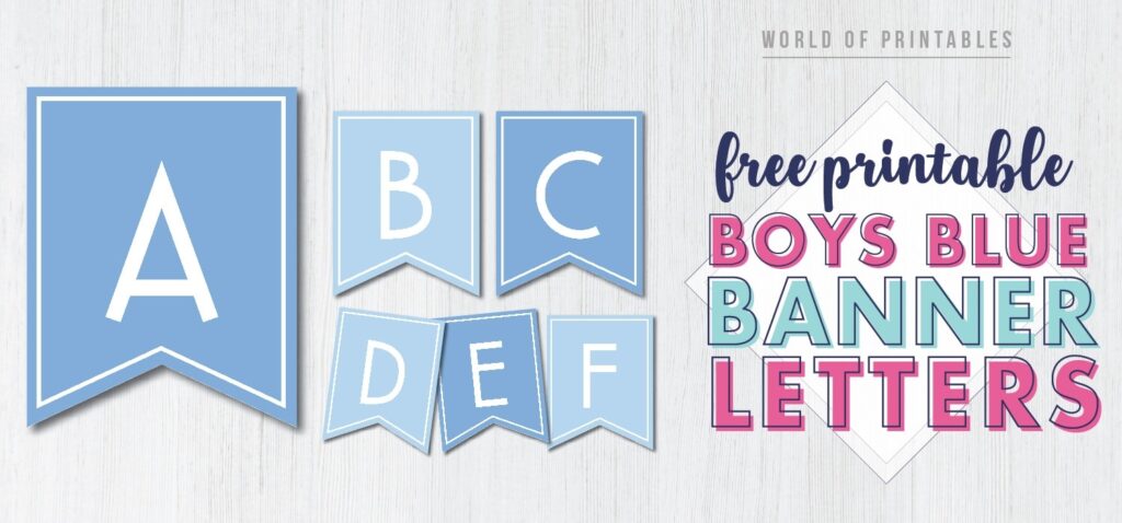 Free Banner Letters Printable