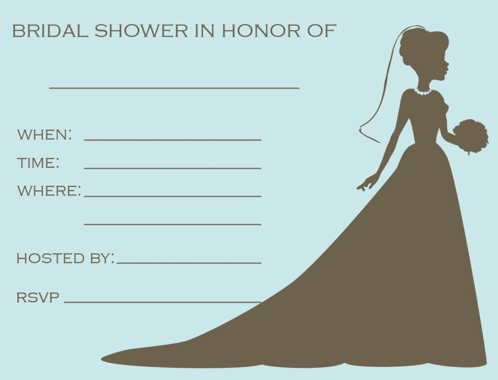 Free Bridal Shower Printables Invitations