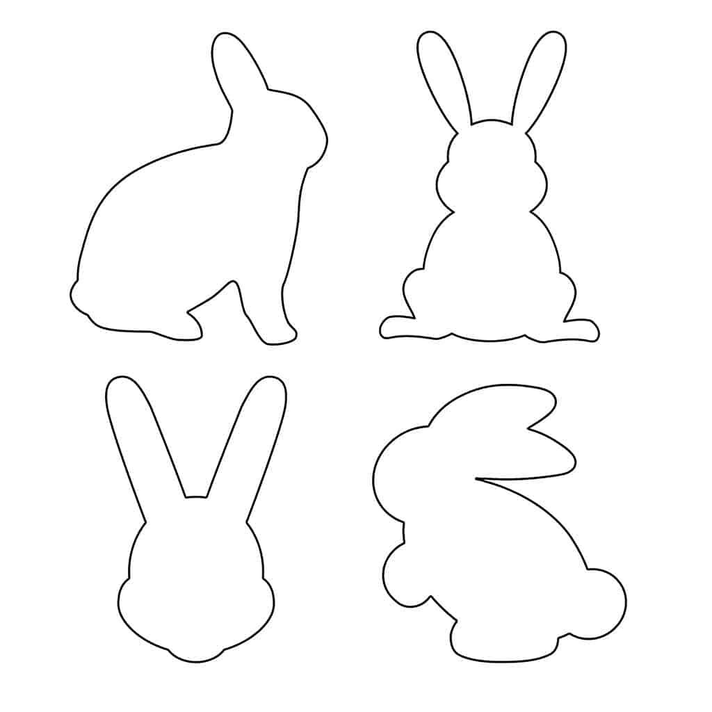 Easter Bunny Template Free Printable