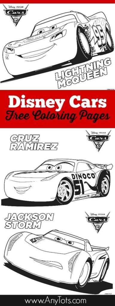 Free Printable Cars Coloring Pages And Bookmark Disney Cars Birthday Cars Birthday Parties Disney Cars Party