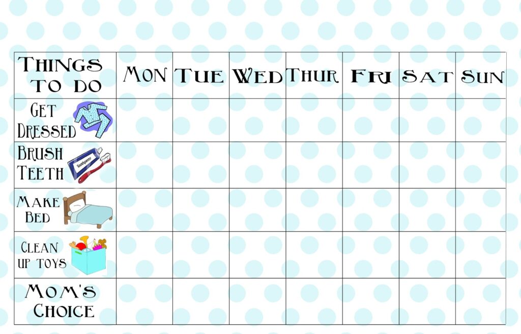 Free Printable Chore Chart