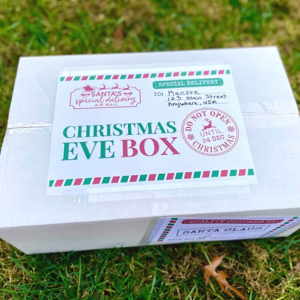 Free Printable Christmas Eve Box Labels For The Night Before Christmas 