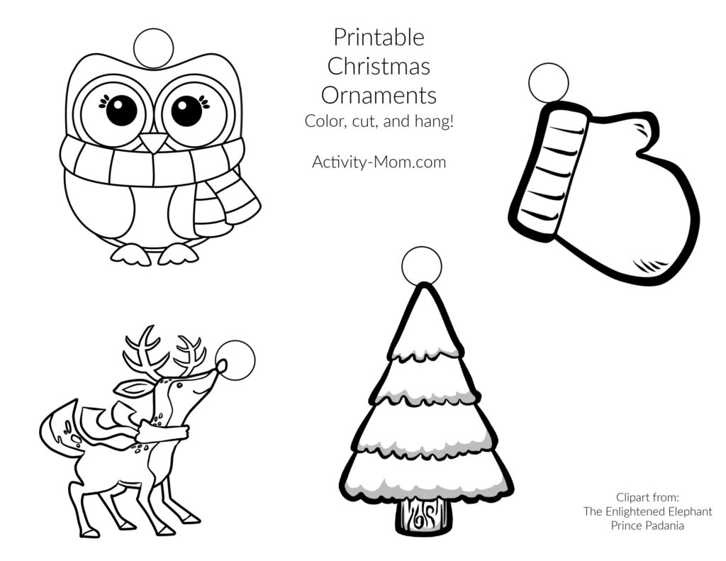 Free Printable Christmas Ornaments