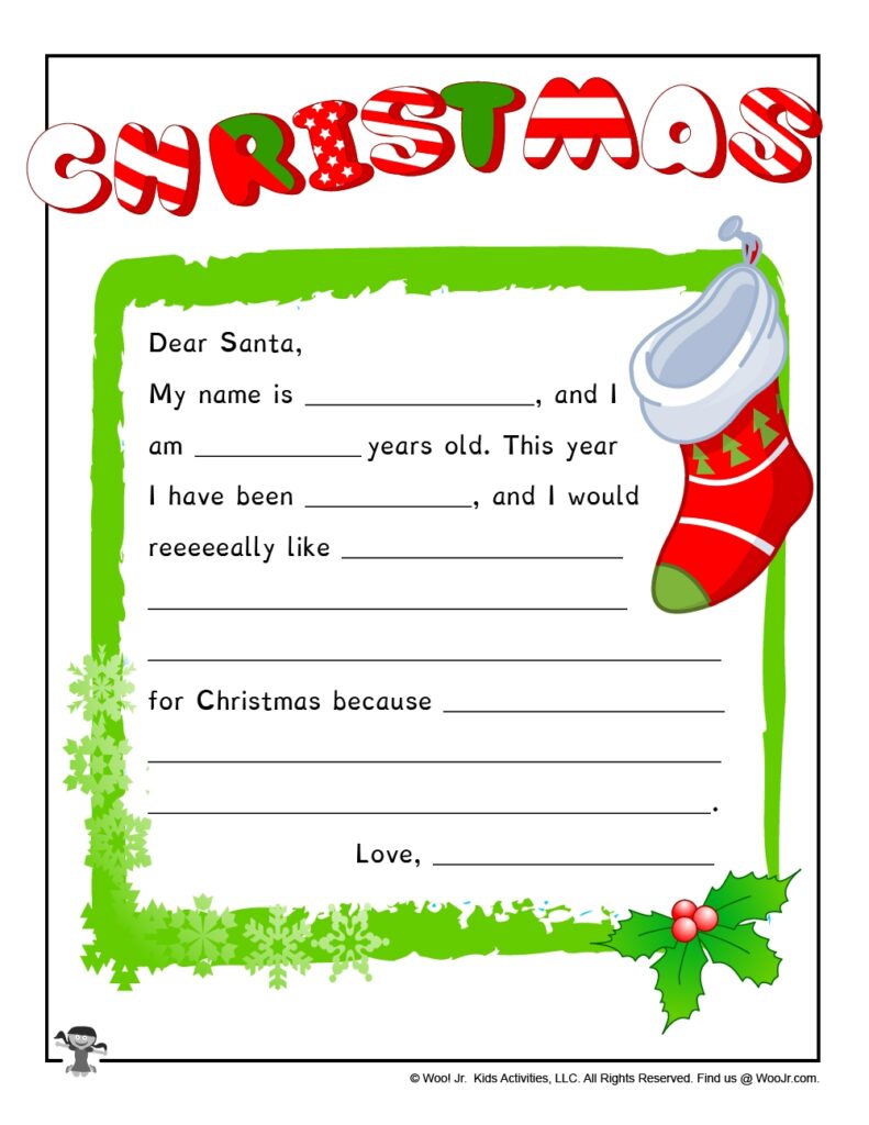 Free Printable Santa List