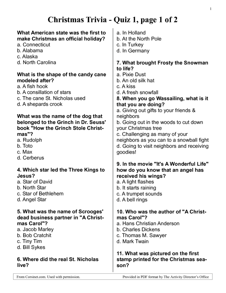 Free Printable Christmas Trivia Questions and Answers Christmas Song Trivia Christmas Trivia Christmas Quiz