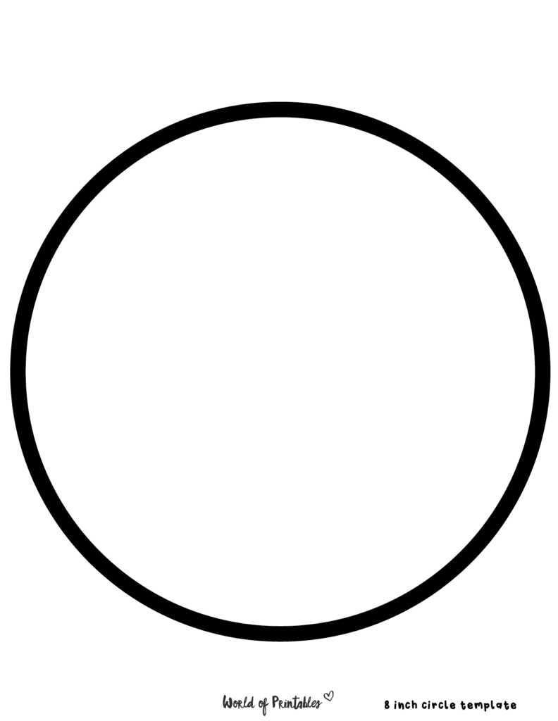Free Printable Circle Template