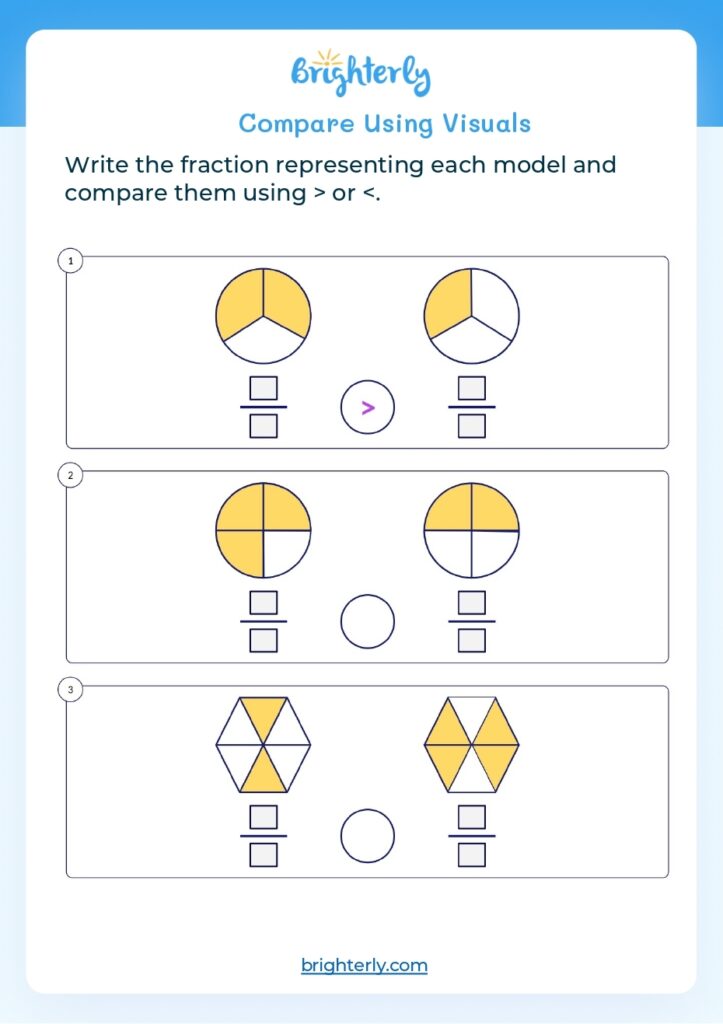 Free Printable Fraction Worksheets