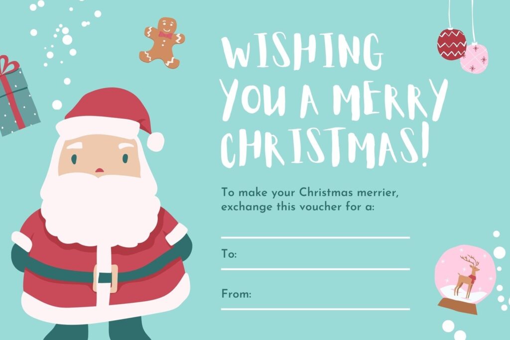 Free Printable Custom Christmas Gift Certificate Templates Canva