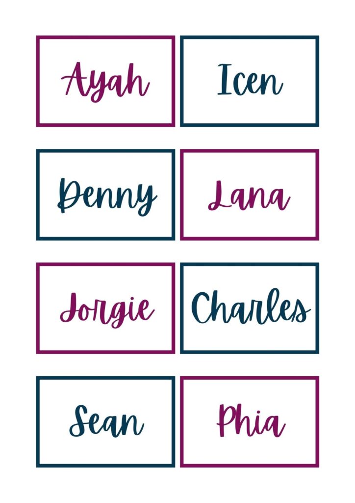 Free Printable Customizable Name Tag Templates Canva