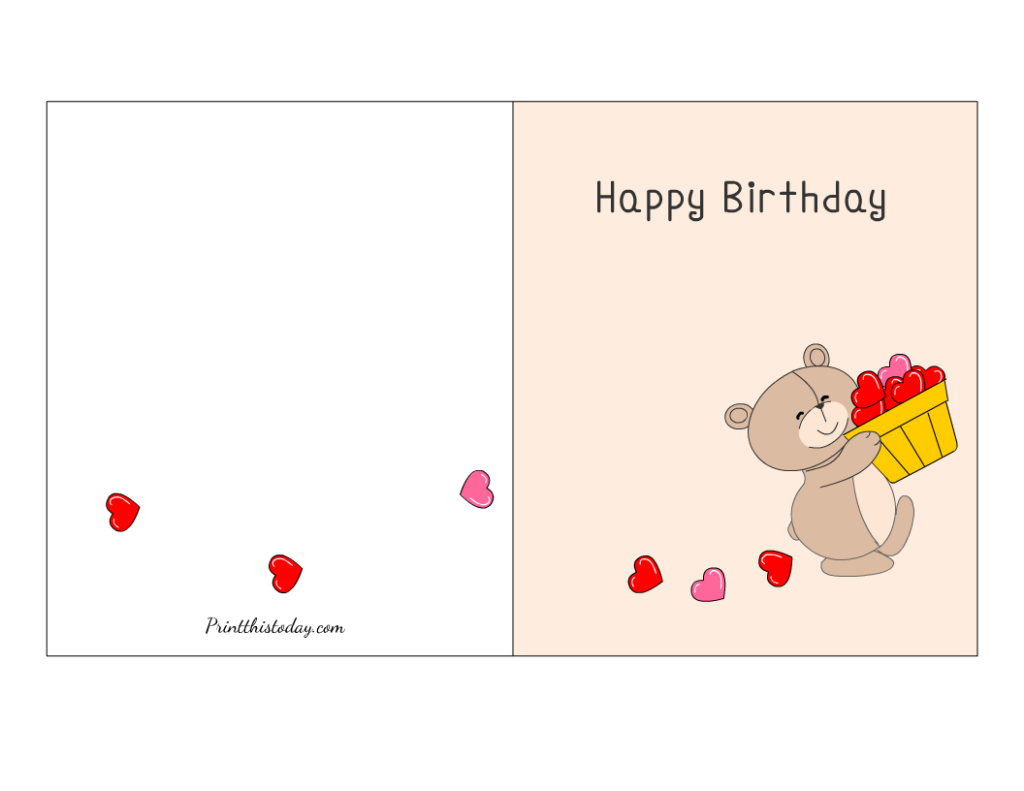 Birthday Card Free Printable Free Printable Templates