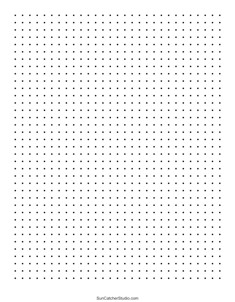 Free Printable Dot Paper Dotted Grid Sheets PDF PNG DIY Projects Patterns Monograms Designs Templates