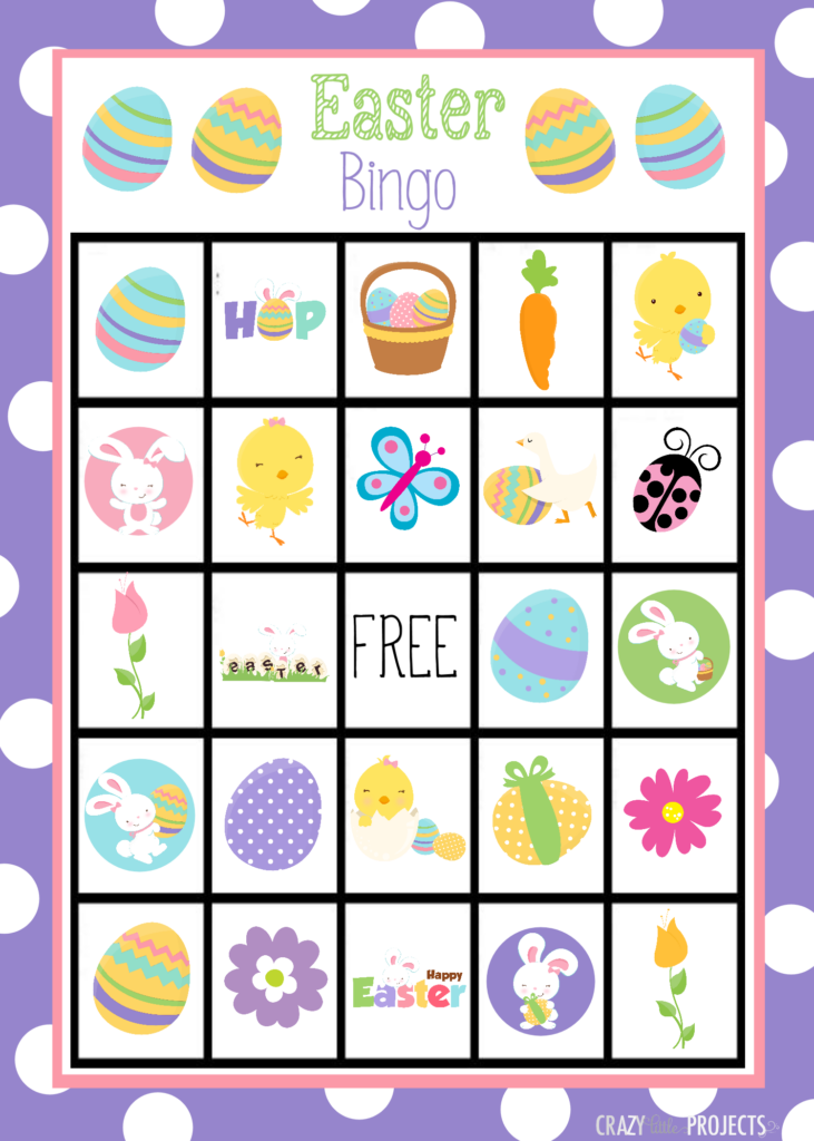 Easter Bingo Free Printable