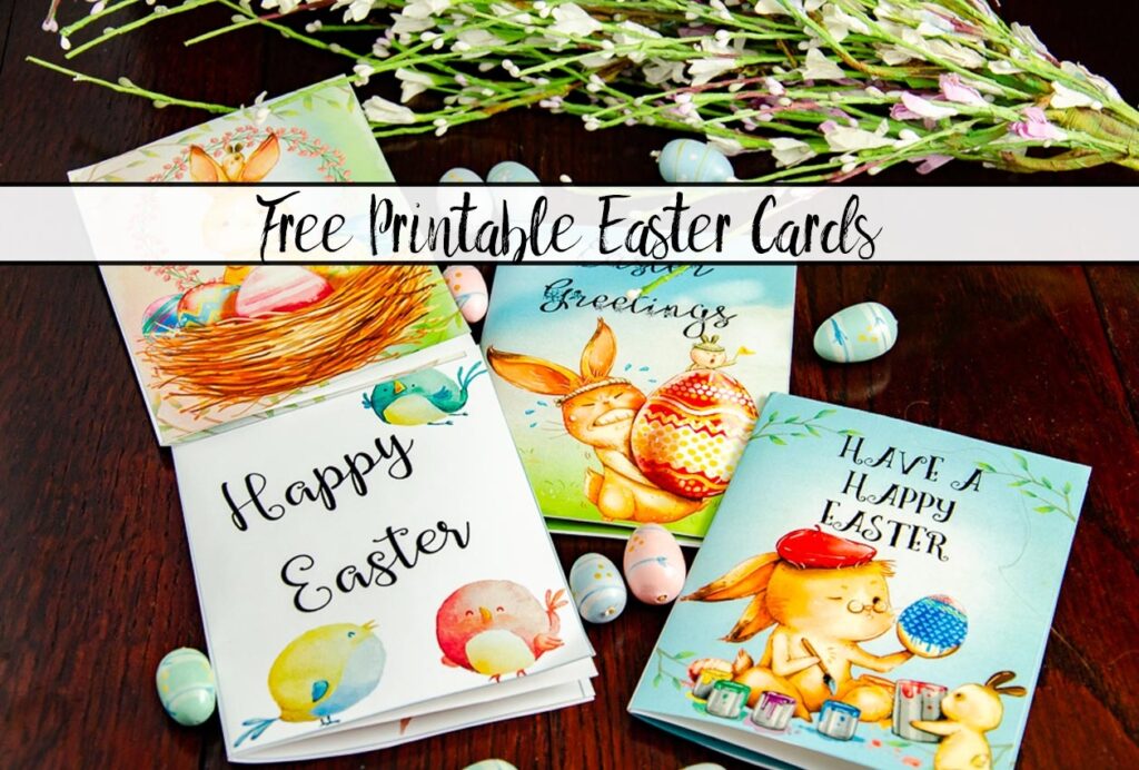 Free Printable Easter Cards 4 Adorable Designs
