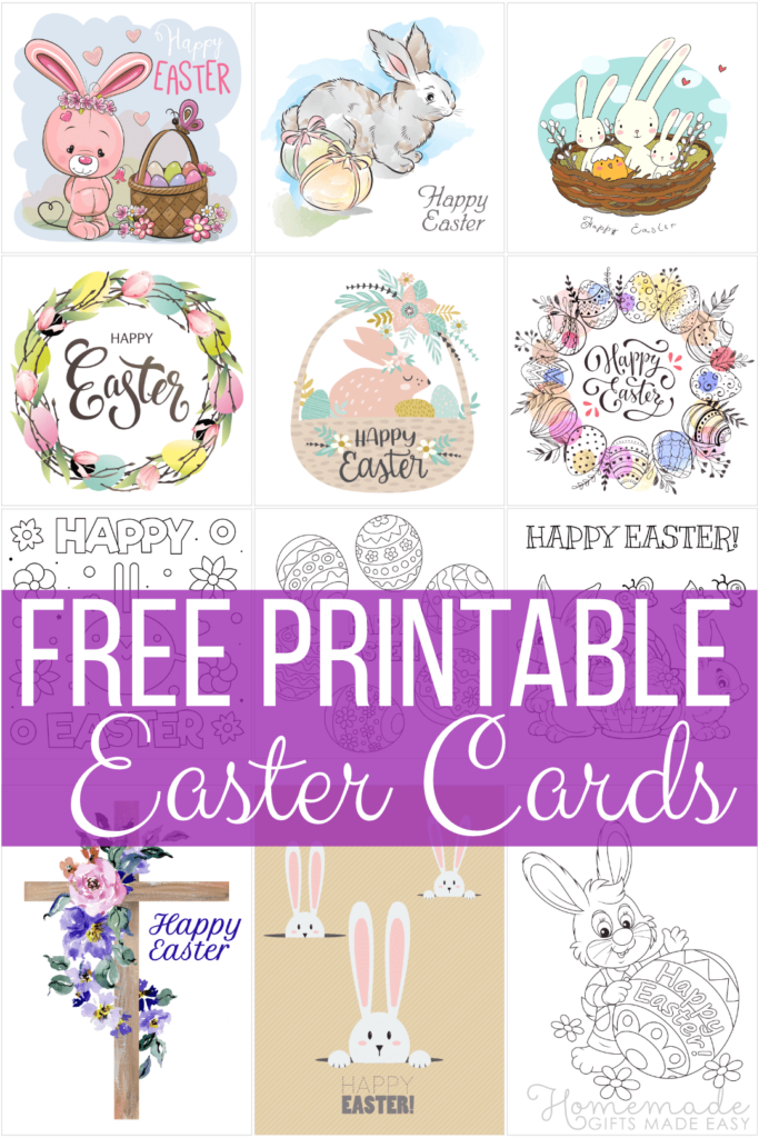 Free Printable Easter Cards Easter Card Templates 2023